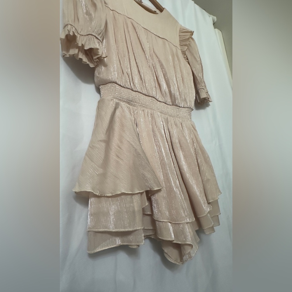 English Factory pink Textured romper puff sleeves M (mix 49) - Picture 6 of 10